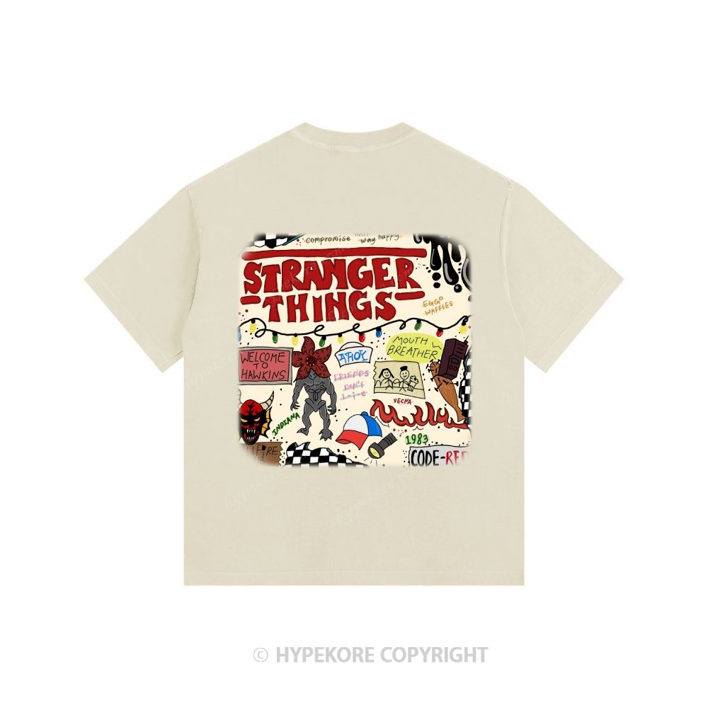 Stranger Things Unisex Fit Washed T-Shirt 