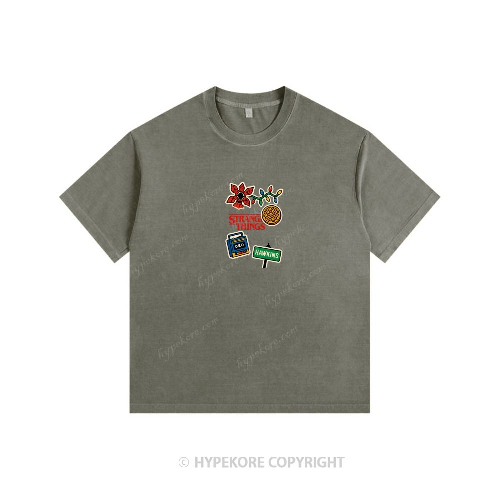 Stranger Things Unisex Fit Washed T-Shirt 