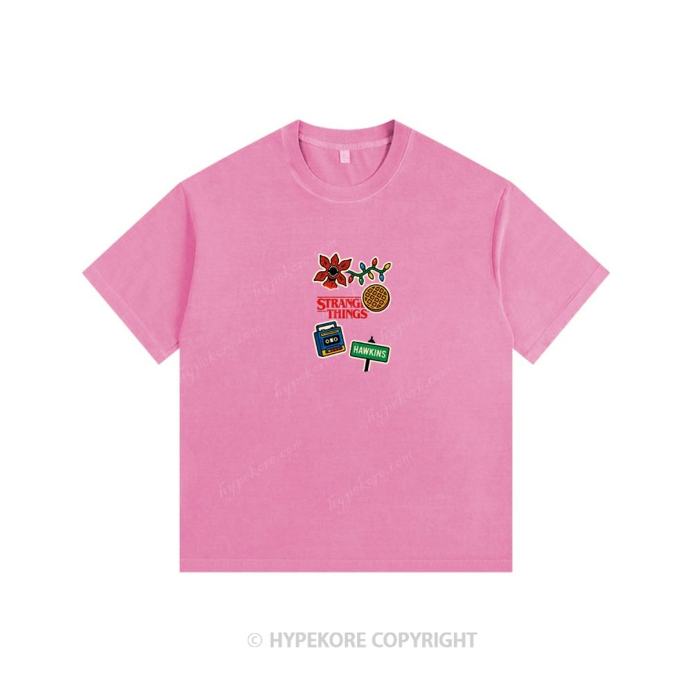 Stranger Things Unisex Fit Washed T-Shirt 