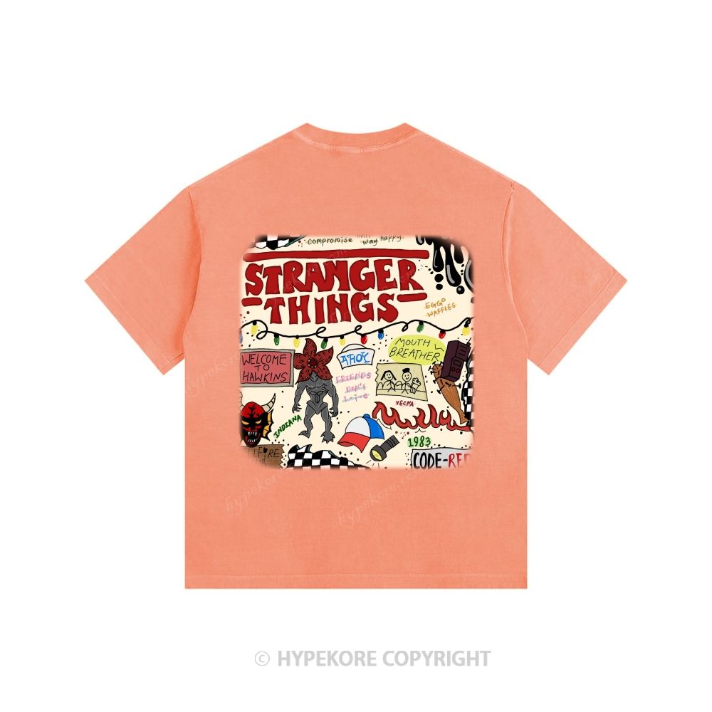 Stranger Things Unisex Fit Washed T-Shirt 