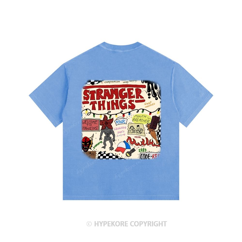 Stranger Things Unisex Fit Washed T-Shirt 