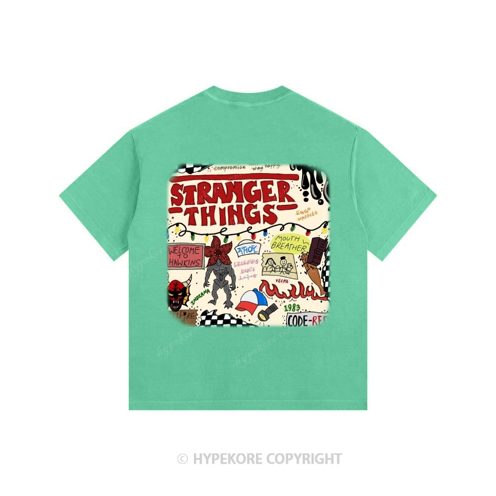 Stranger Things Unisex Fit Washed T-Shirt 