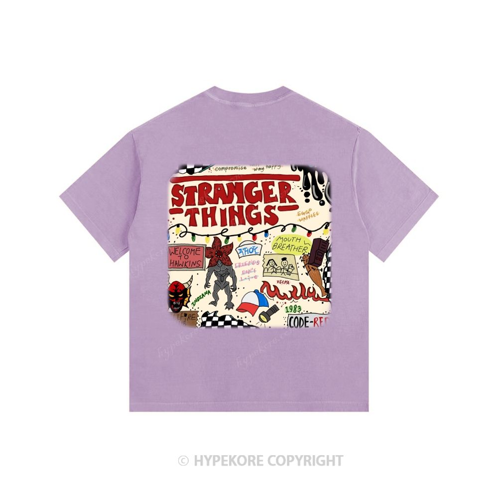 Stranger Things Unisex Fit Washed T-Shirt 