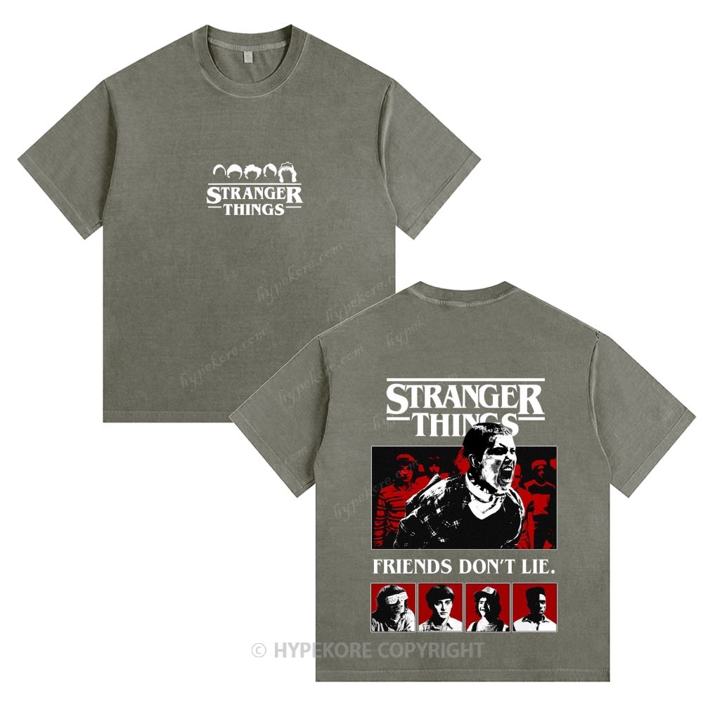 Stranger Things Unisex Fit Washed T-Shirt 