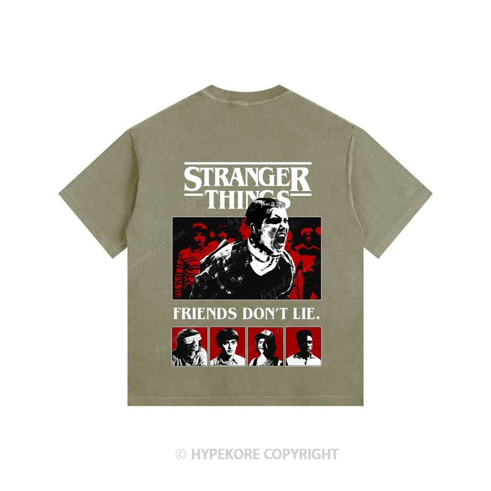 Stranger Things Unisex Fit Washed T-Shirt 