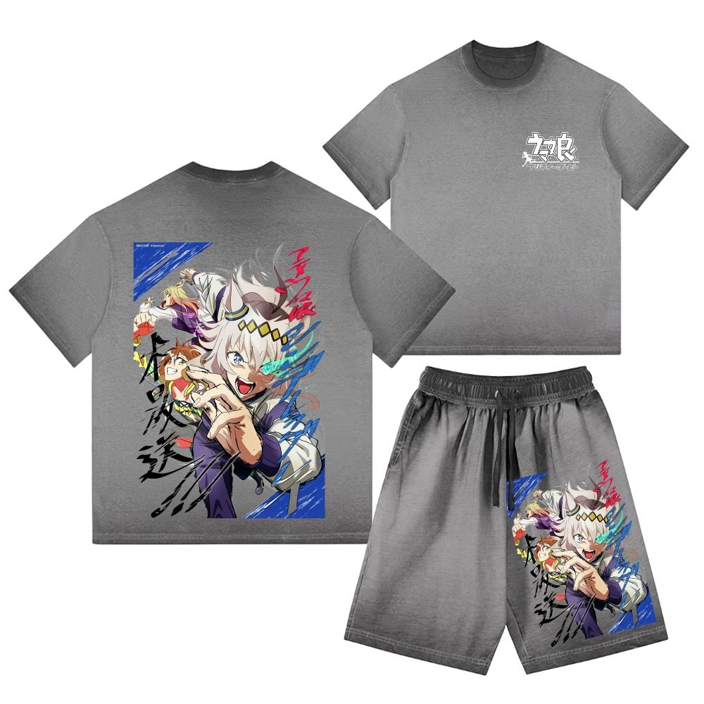 Caribbean Pirates Vintage Washed Tee&Shorts Set 2601005583