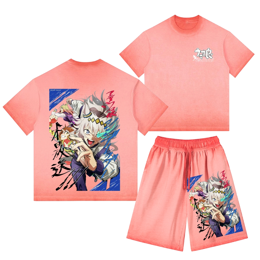 Caribbean Pirates Vintage Washed Tee&Shorts Set 2601005583