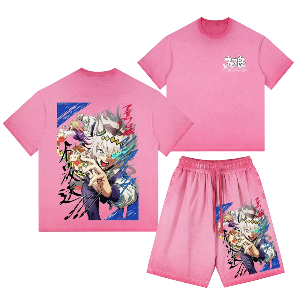 Caribbean Pirates Vintage Washed Tee&Shorts Set 2601005583