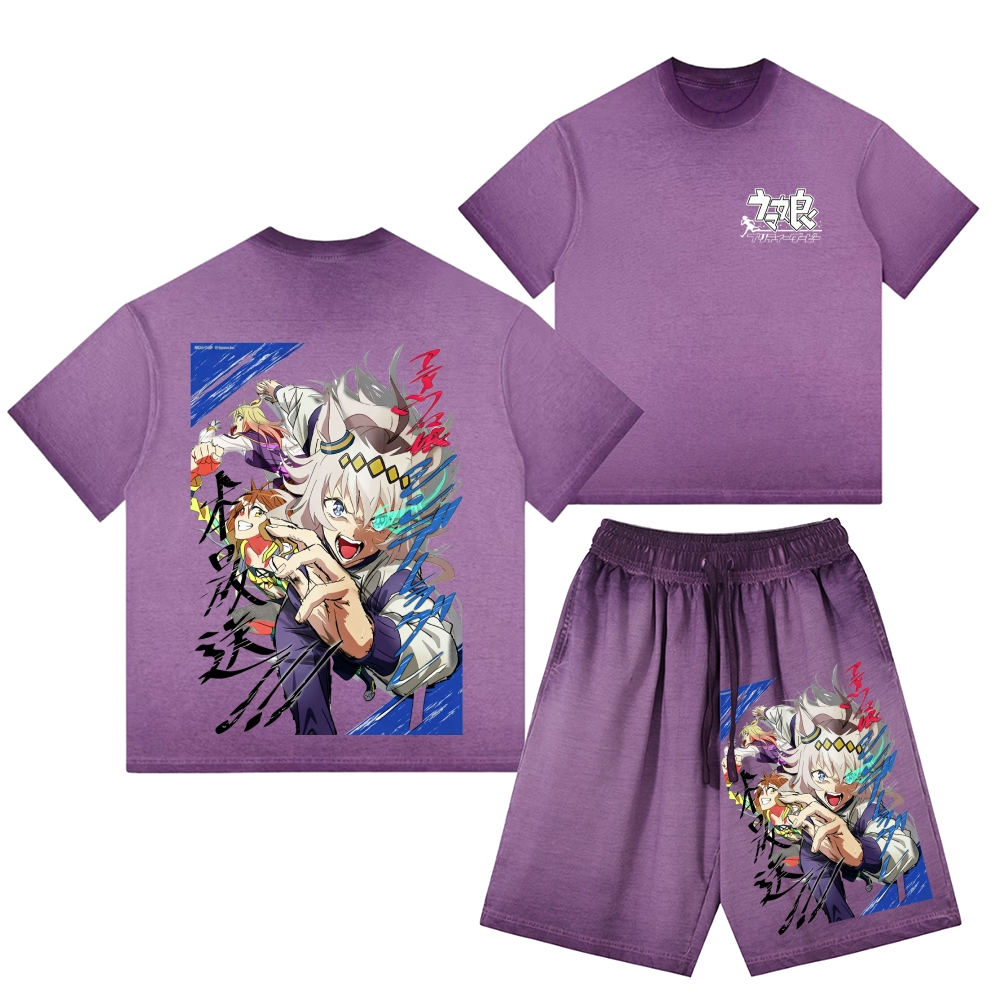 Caribbean Pirates Vintage Washed Tee&Shorts Set 2601005583