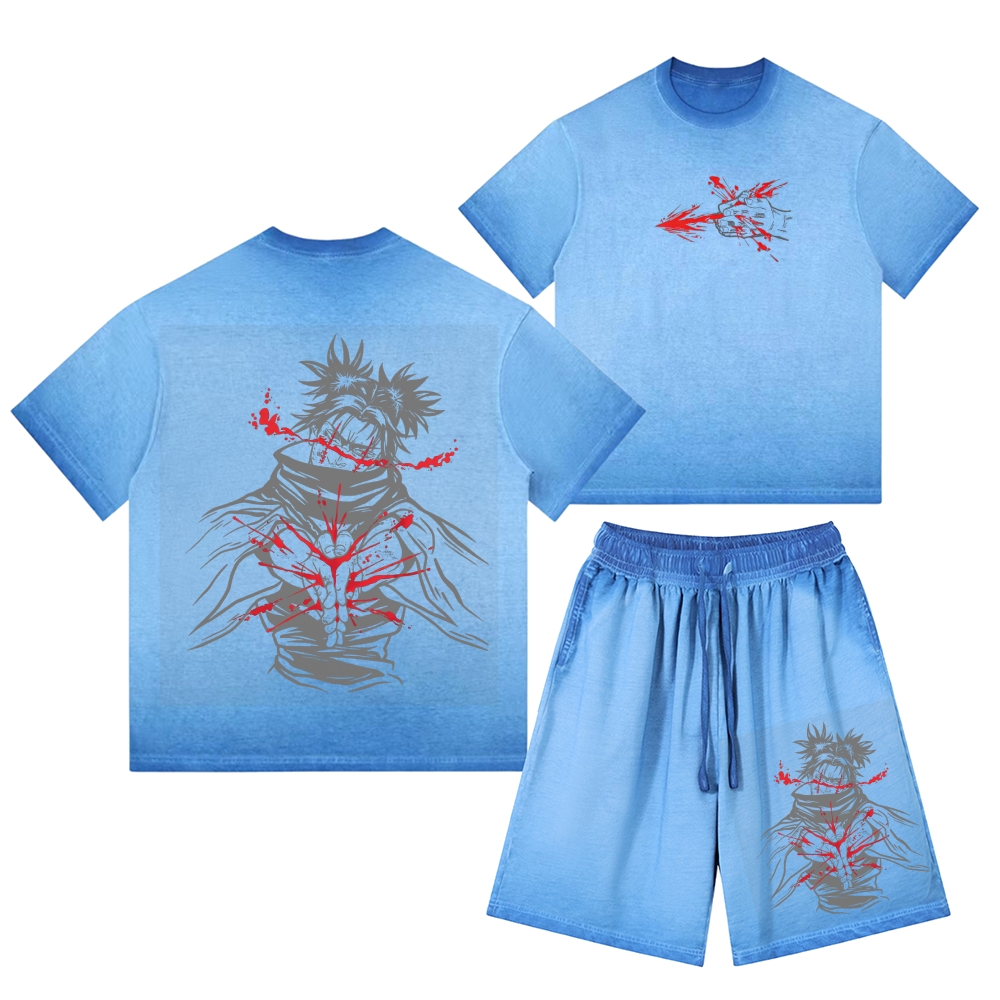 Jujutsu Kaisen Washed Tee&Shorts Set 2601005607