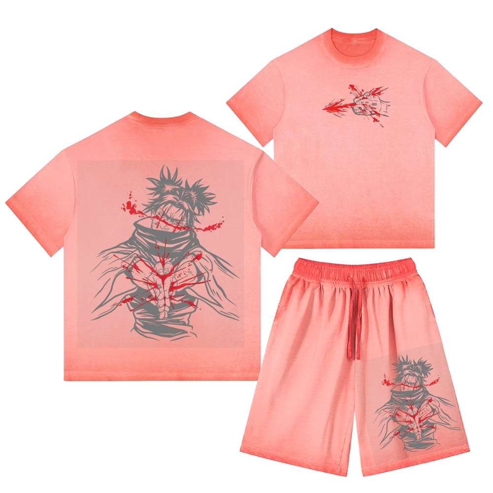Jujutsu Kaisen Washed Tee&Shorts Set 2601005607