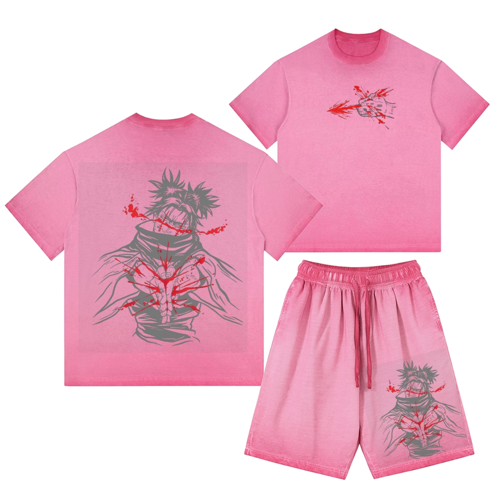 Jujutsu Kaisen Washed Tee&Shorts Set 2601005607