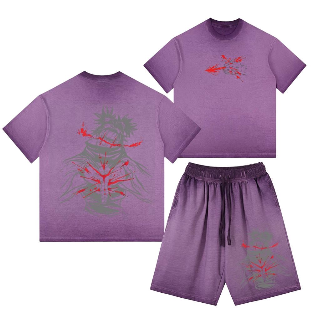 Jujutsu Kaisen Washed Tee&Shorts Set 2601005607