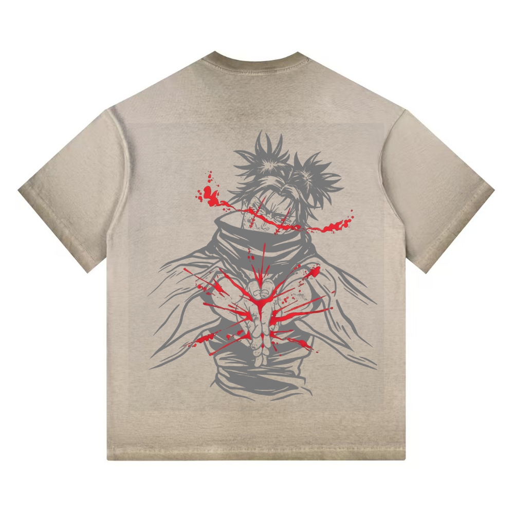 Jujutsu Kaisen Washed Tee&Shorts Set 2601005607