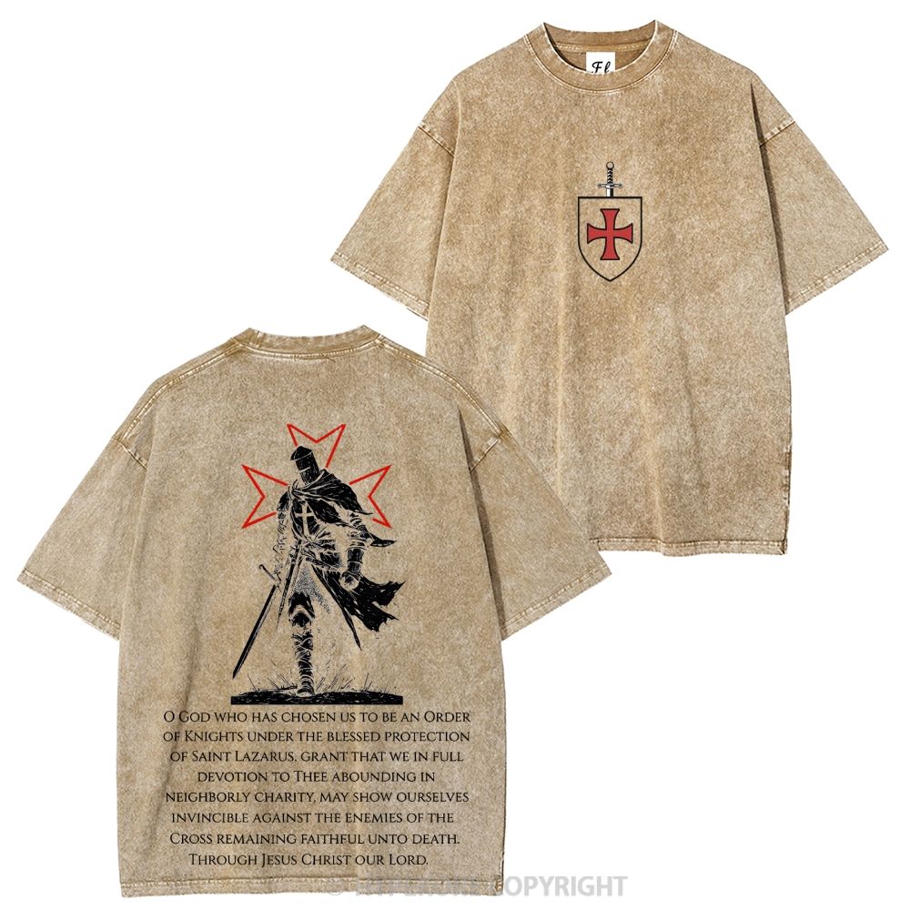Templar Knights Washed T-shirt