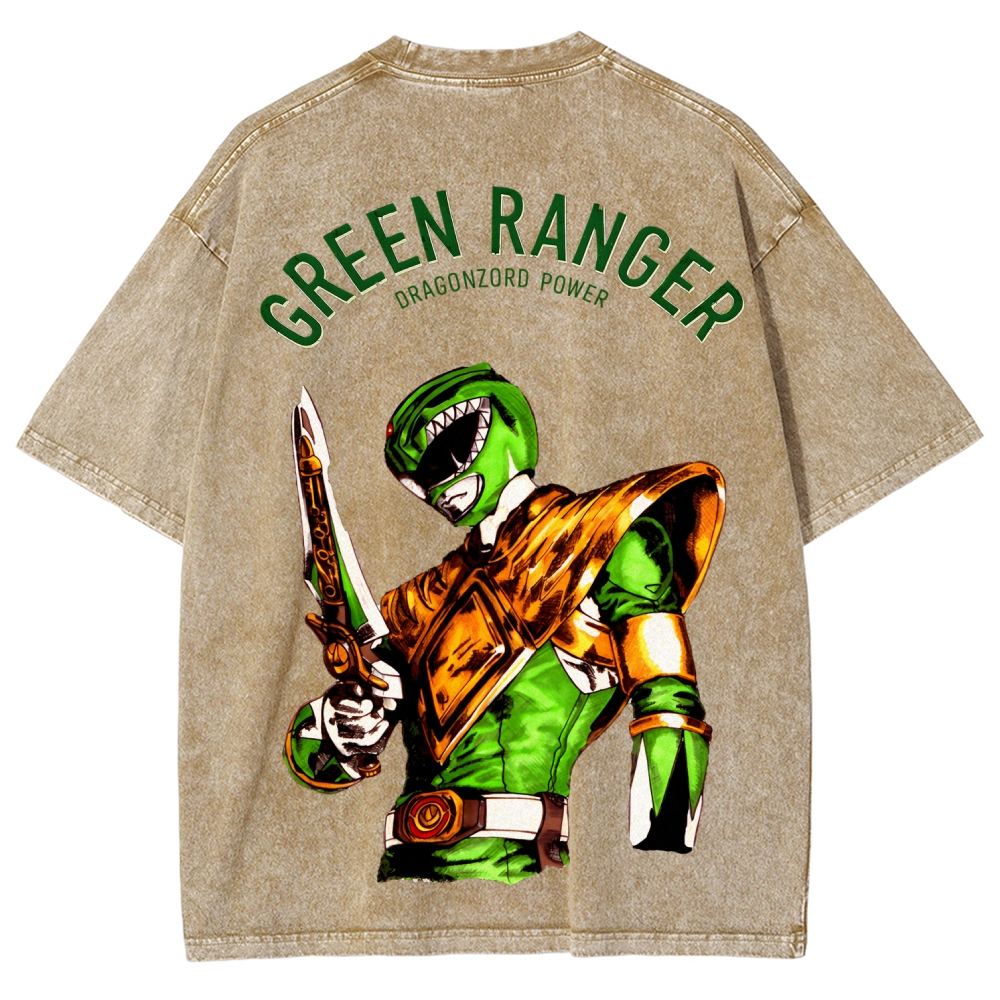 Power Rangers Unisex Fit Washed T-Shirt 2601018025