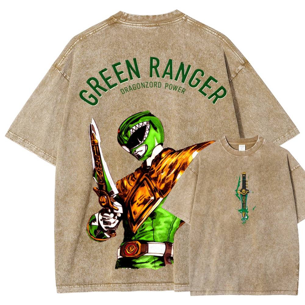 Power Rangers Unisex Fit Washed T-Shirt 2601018025