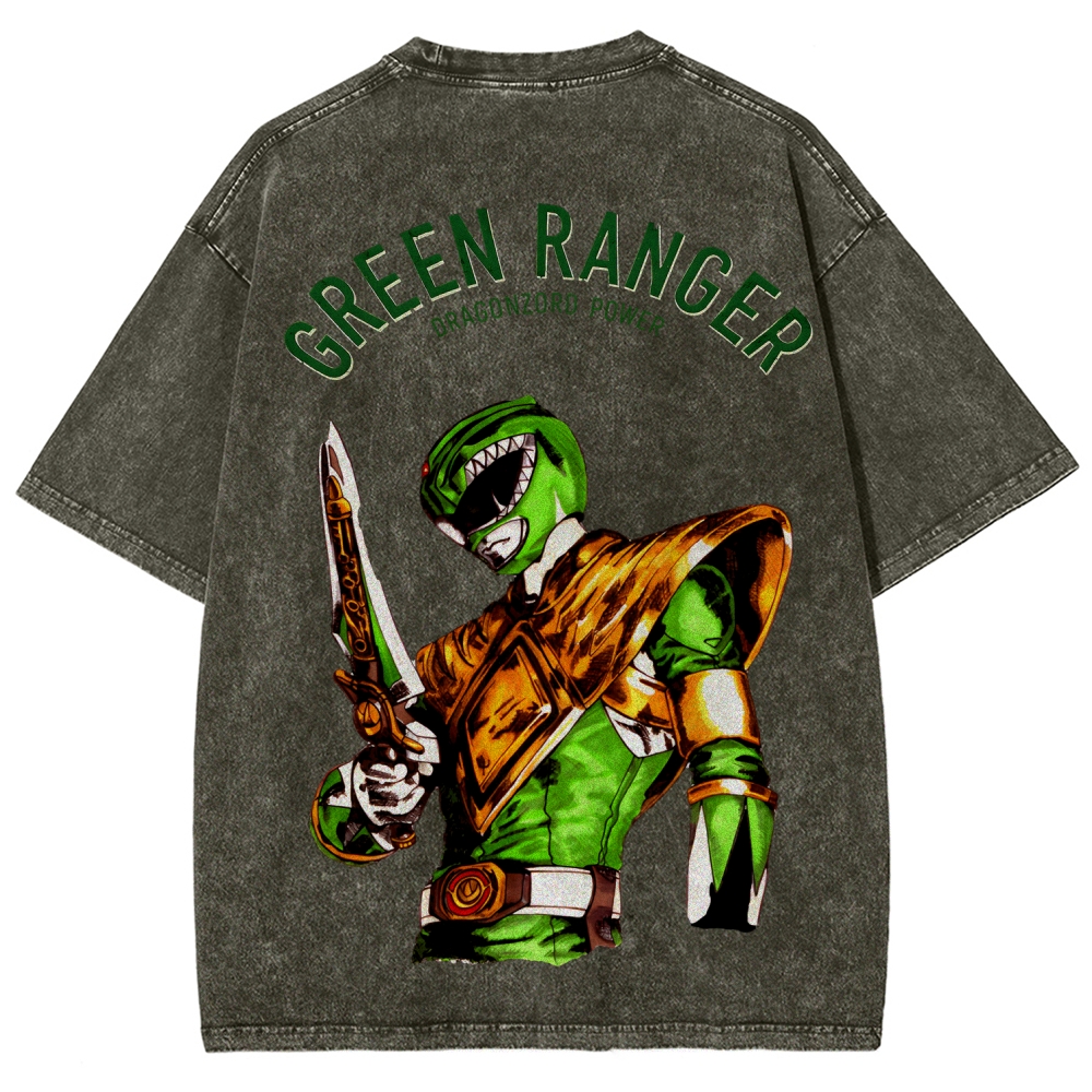 Power Rangers Unisex Fit Washed T-Shirt 2601018025