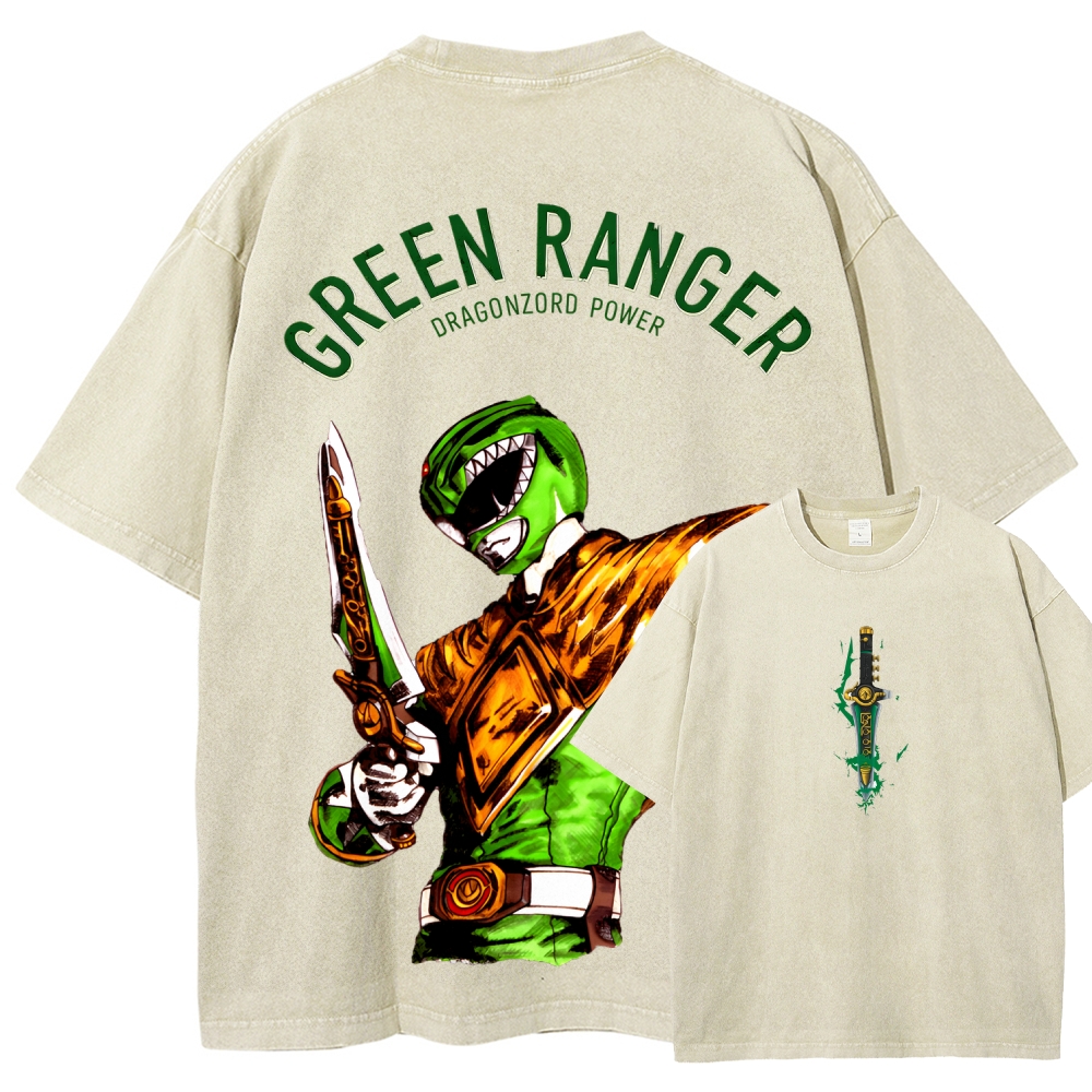 Power Rangers Unisex Fit Washed T-Shirt 2601018025