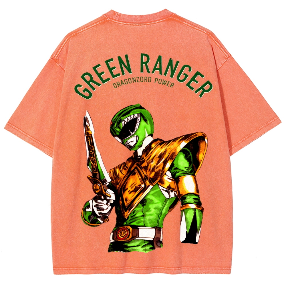 Power Rangers Unisex Fit Washed T-Shirt 2601018025