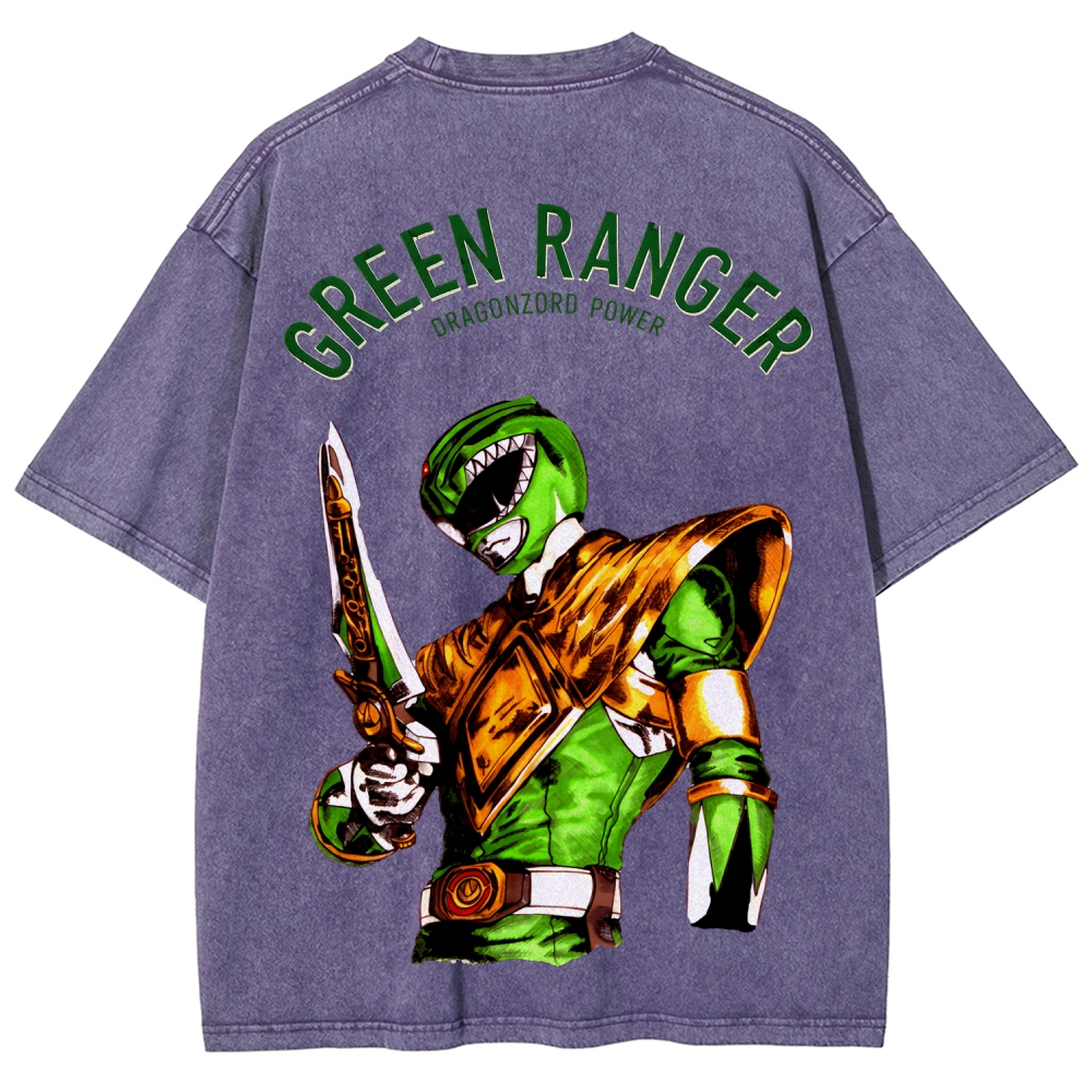 Power Rangers Unisex Fit Washed T-Shirt 2601018025