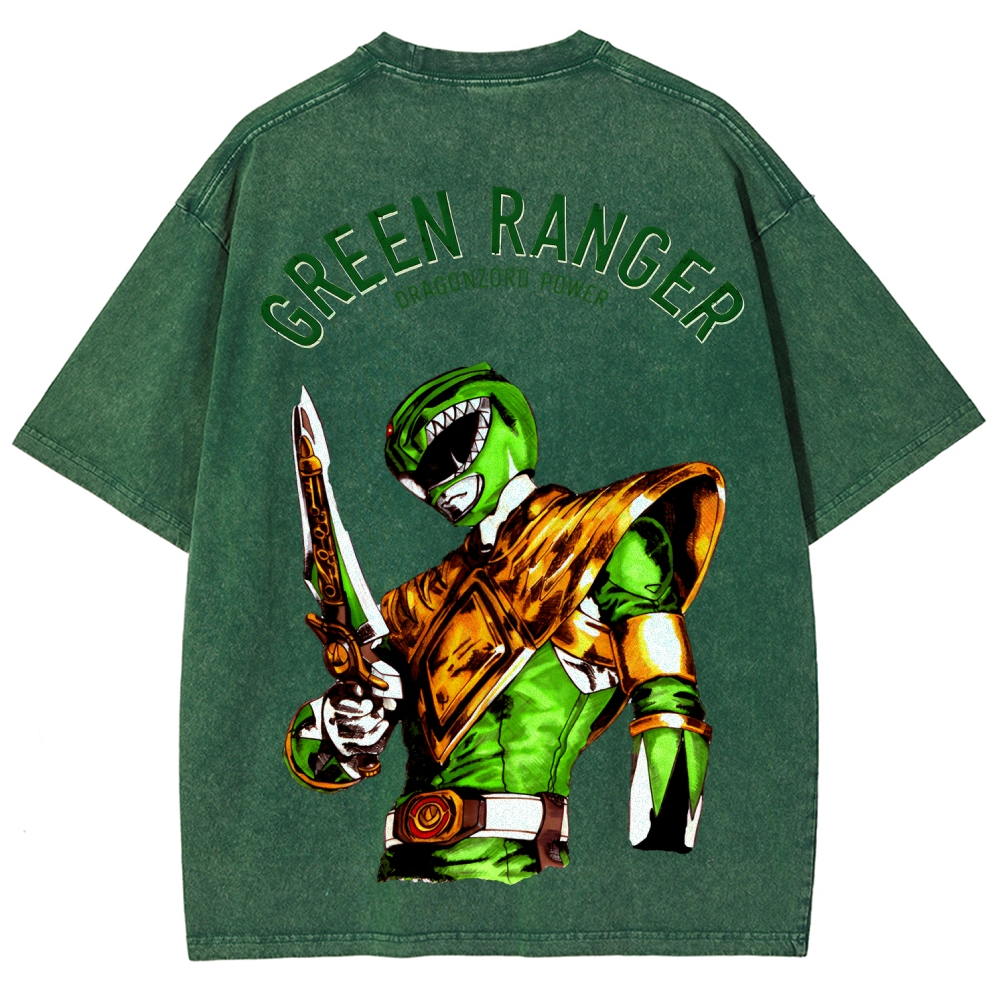 Power Rangers Unisex Fit Washed T-Shirt 2601018025