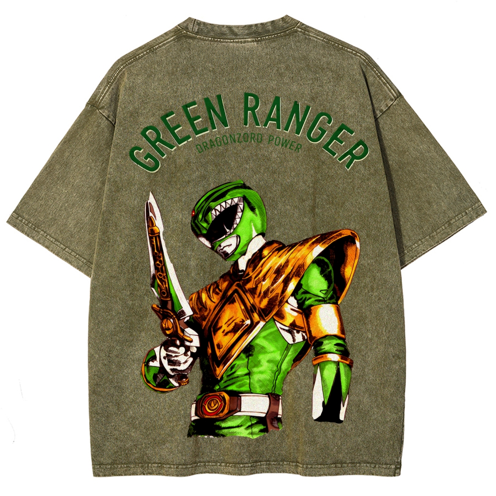 Power Rangers Unisex Fit Washed T-Shirt 2601018025