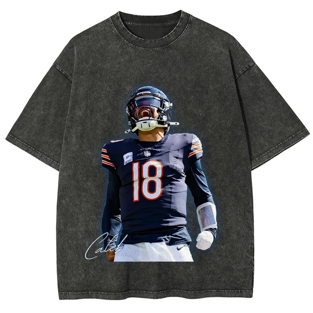 Unisex Regular Fit T-Shirt Caleb Williams Washable Oversize