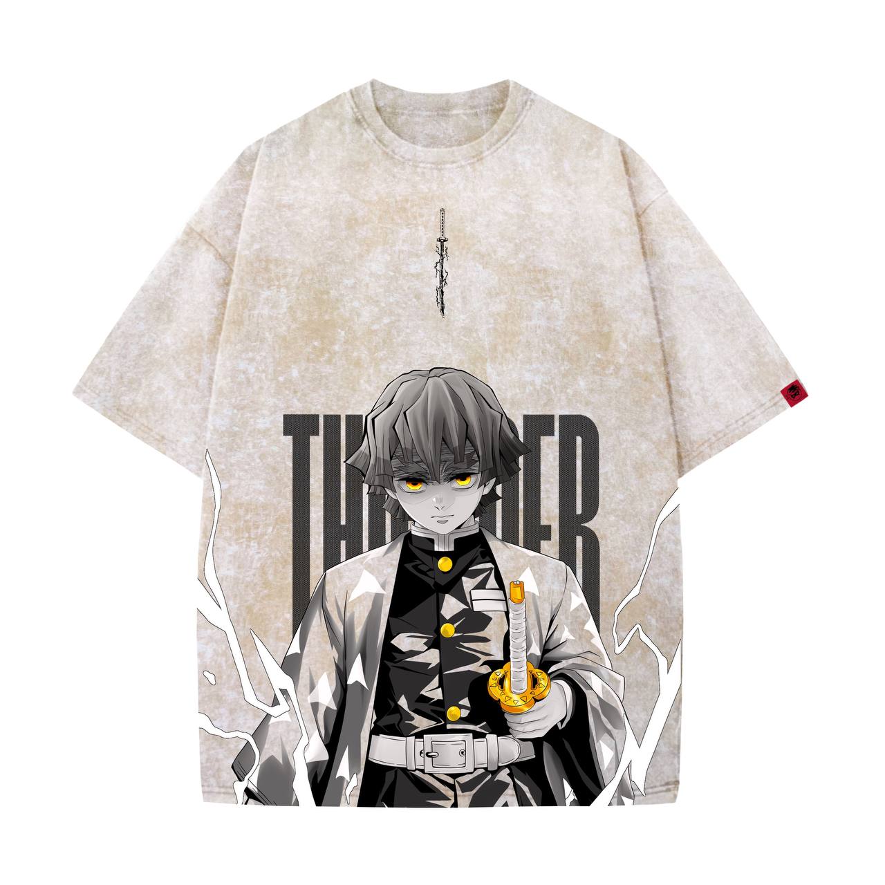 Demon Slayer Washed T-shirt / ZENITSU