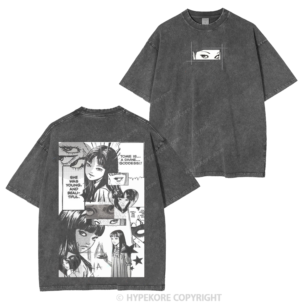 Manga Tomie unisex washable T-shirt