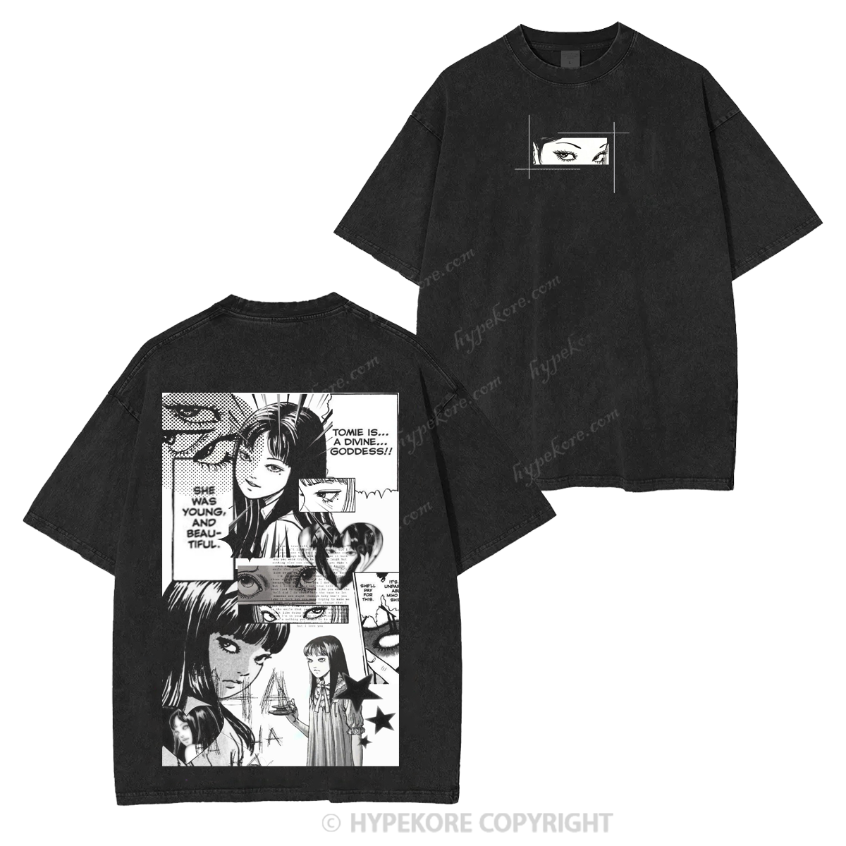 Manga Tomie unisex washable T-shirt