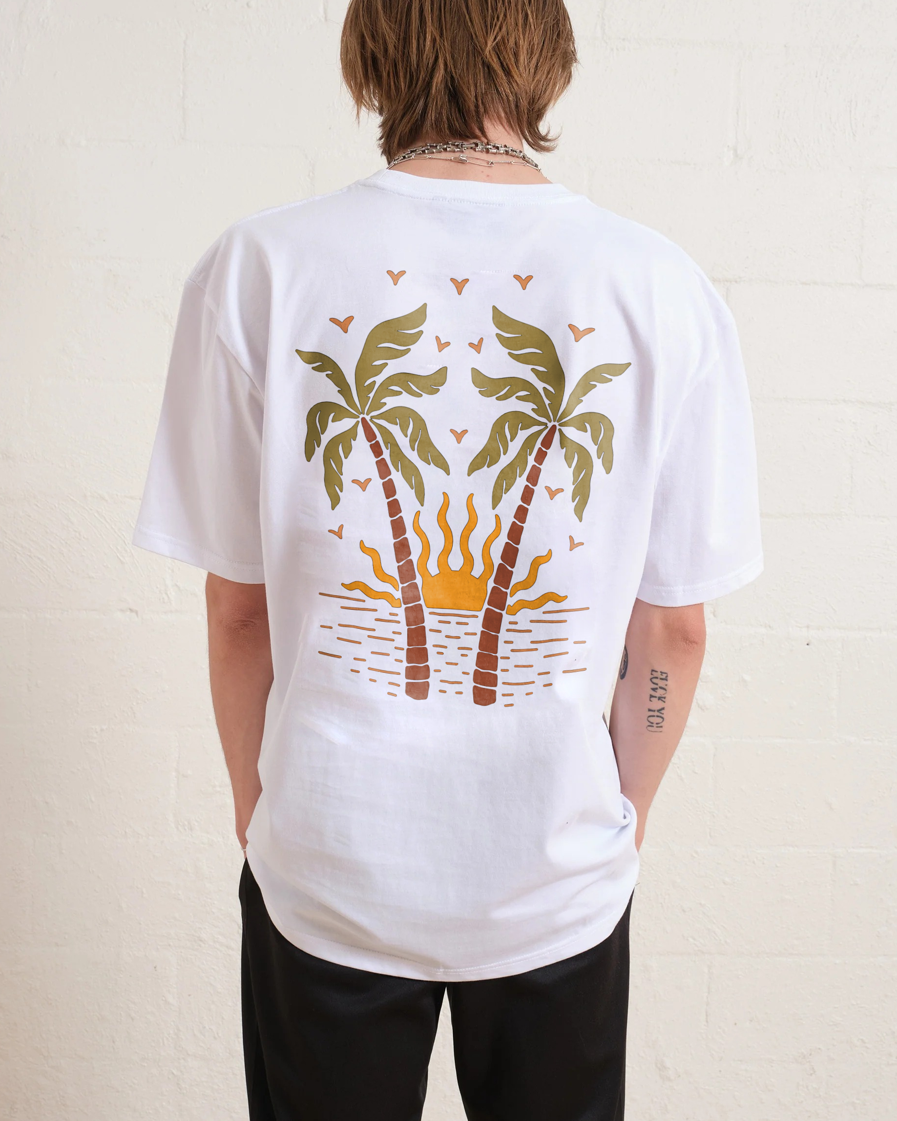 Cotton T-Shirt | Surf Hippie Sun Unisex Fit | TIDESENCE