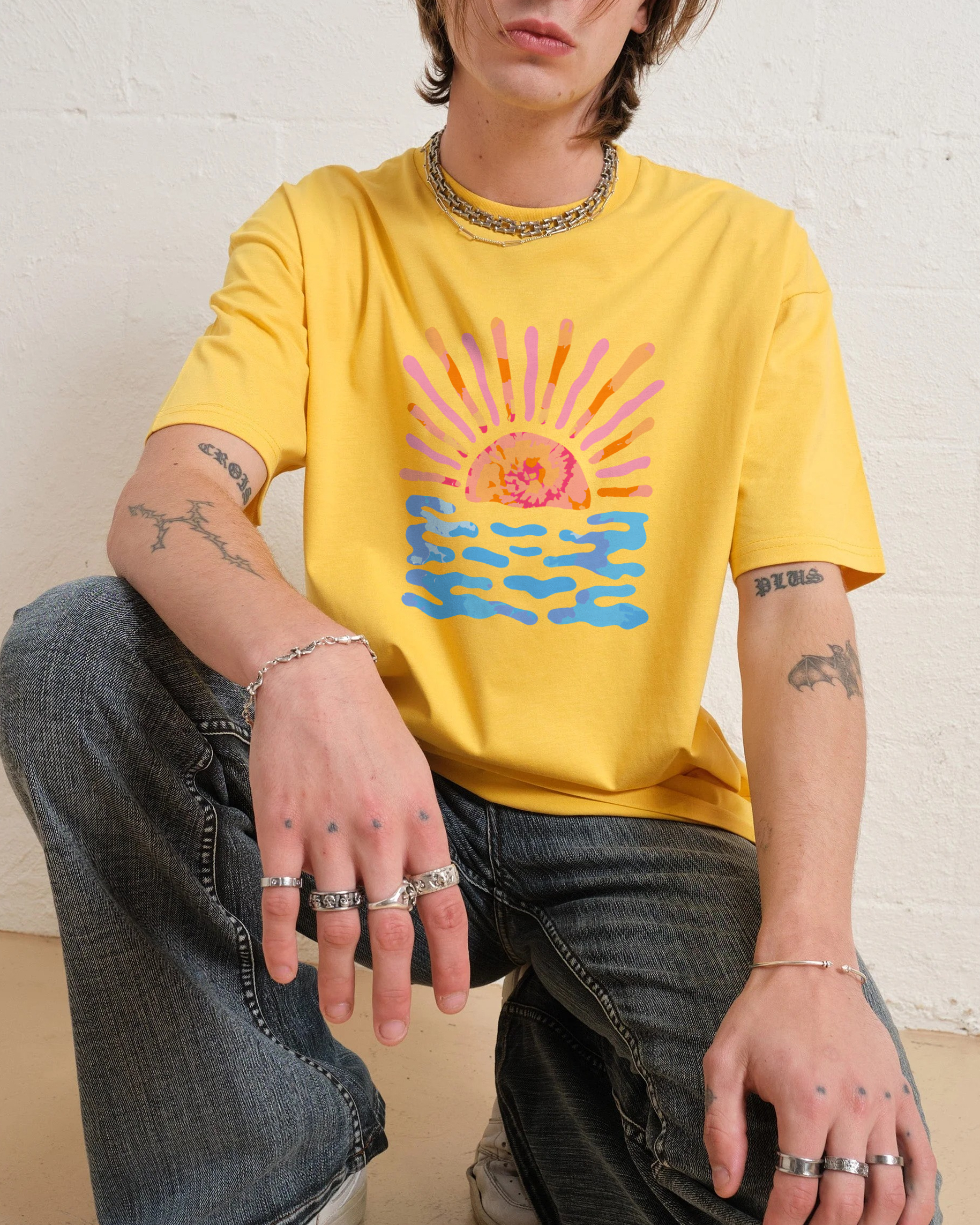 Cotton T-Shirt | Unisex Fit Landscape Graphic Tee | TIDESENCE