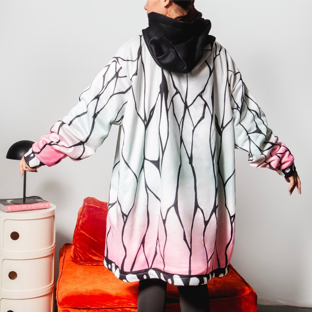 Shinobu Kocho Demon Slayer Snug Oversized Blanket Hoodie