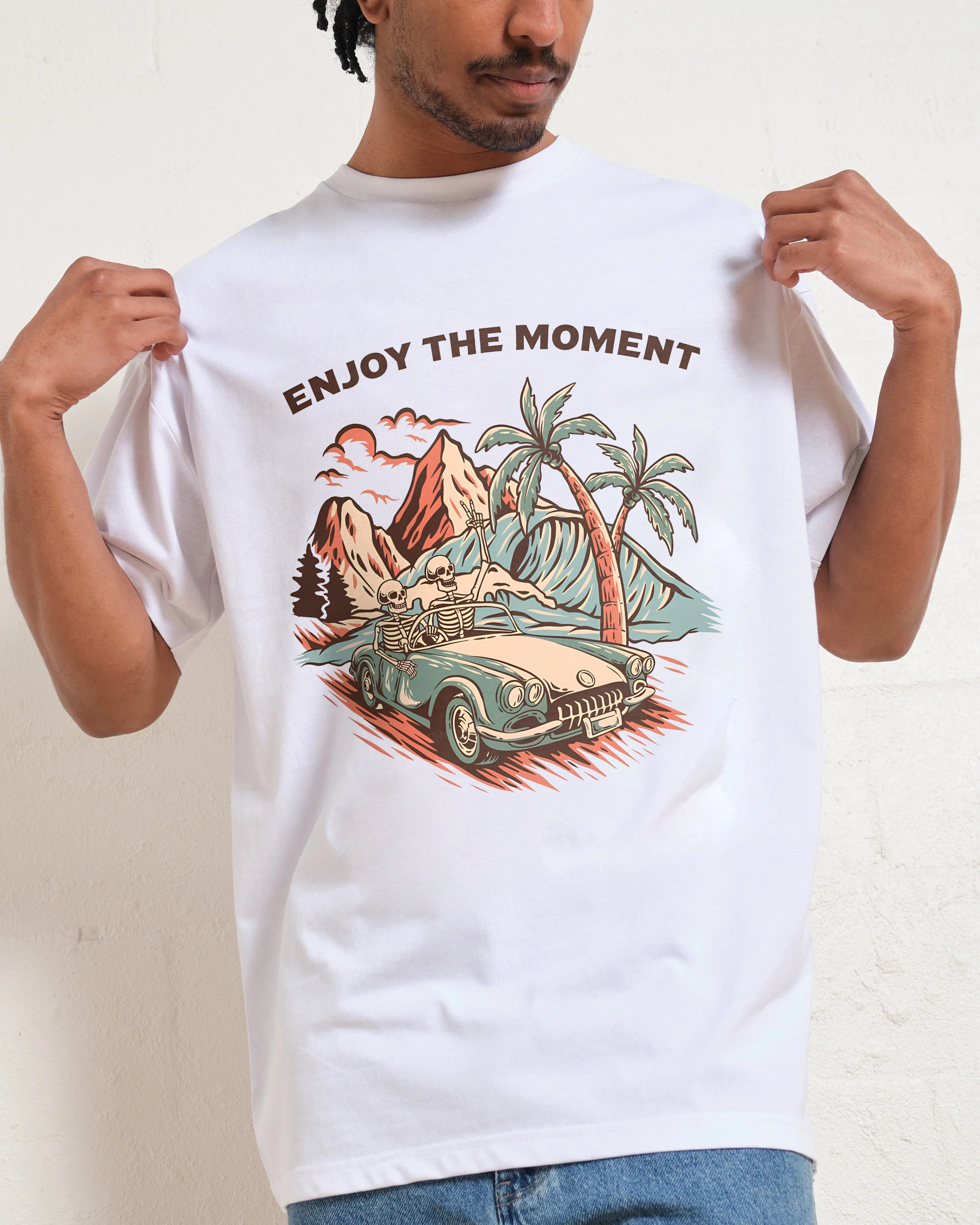 Cotton T-Shirt | Adventure Journey Unisex Fit Enjoy The Moment | TIDESENCE