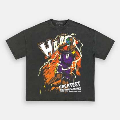Unisex-Adult Ultra Cotton Washed T-Shirt Graphic  Kobe  TEE 