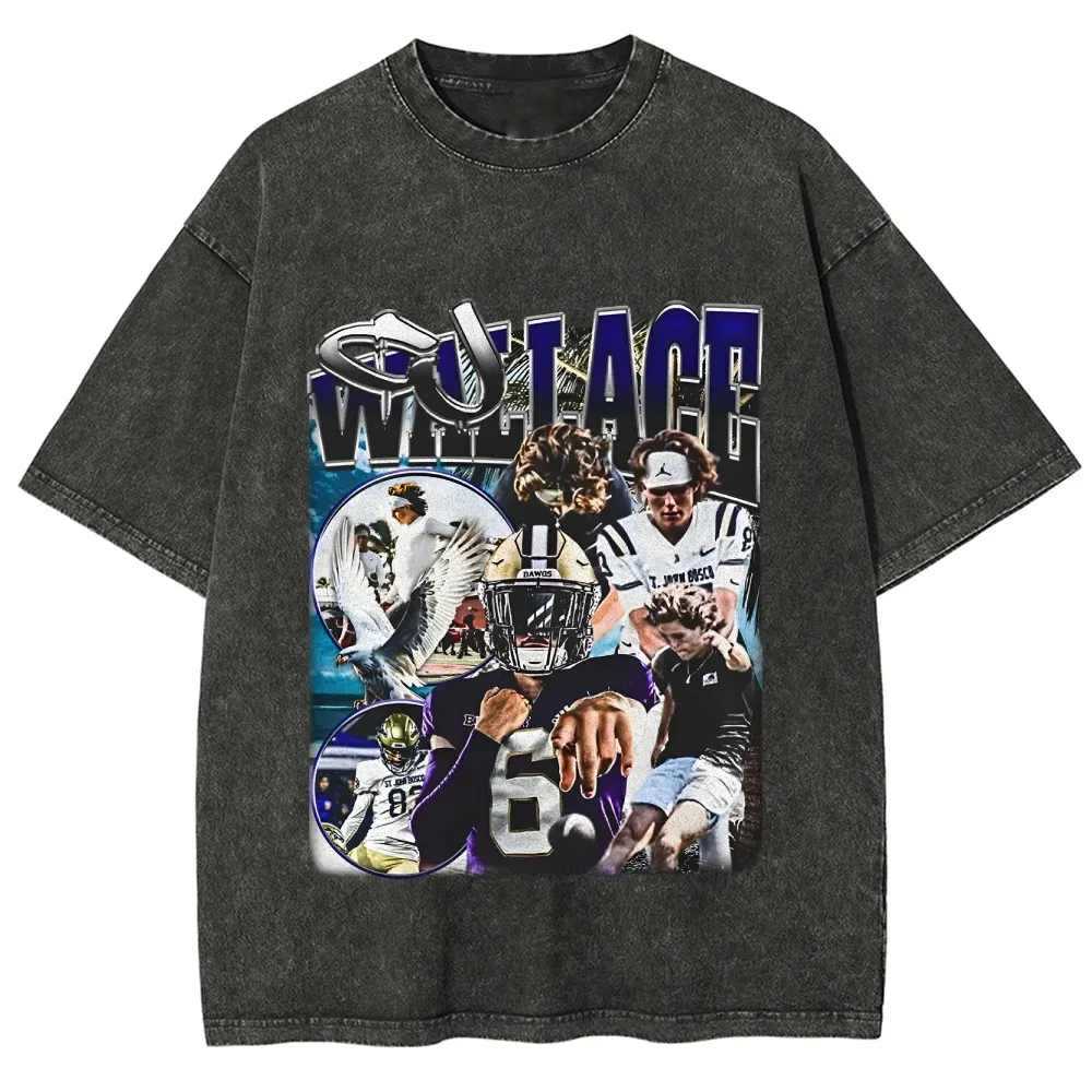 T-Shirt CJ Wallace Unisex Fit Washed Heavy 100% Cotton Tee | TIDESENCE