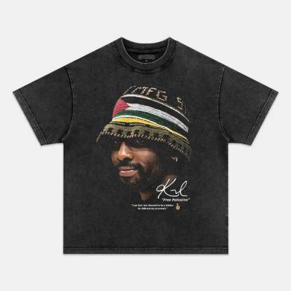 Unisex-Adult Ultra Cotton Washed T-Shirt Graphic  KYRIE IRVING V3 VINTAGE TEE 