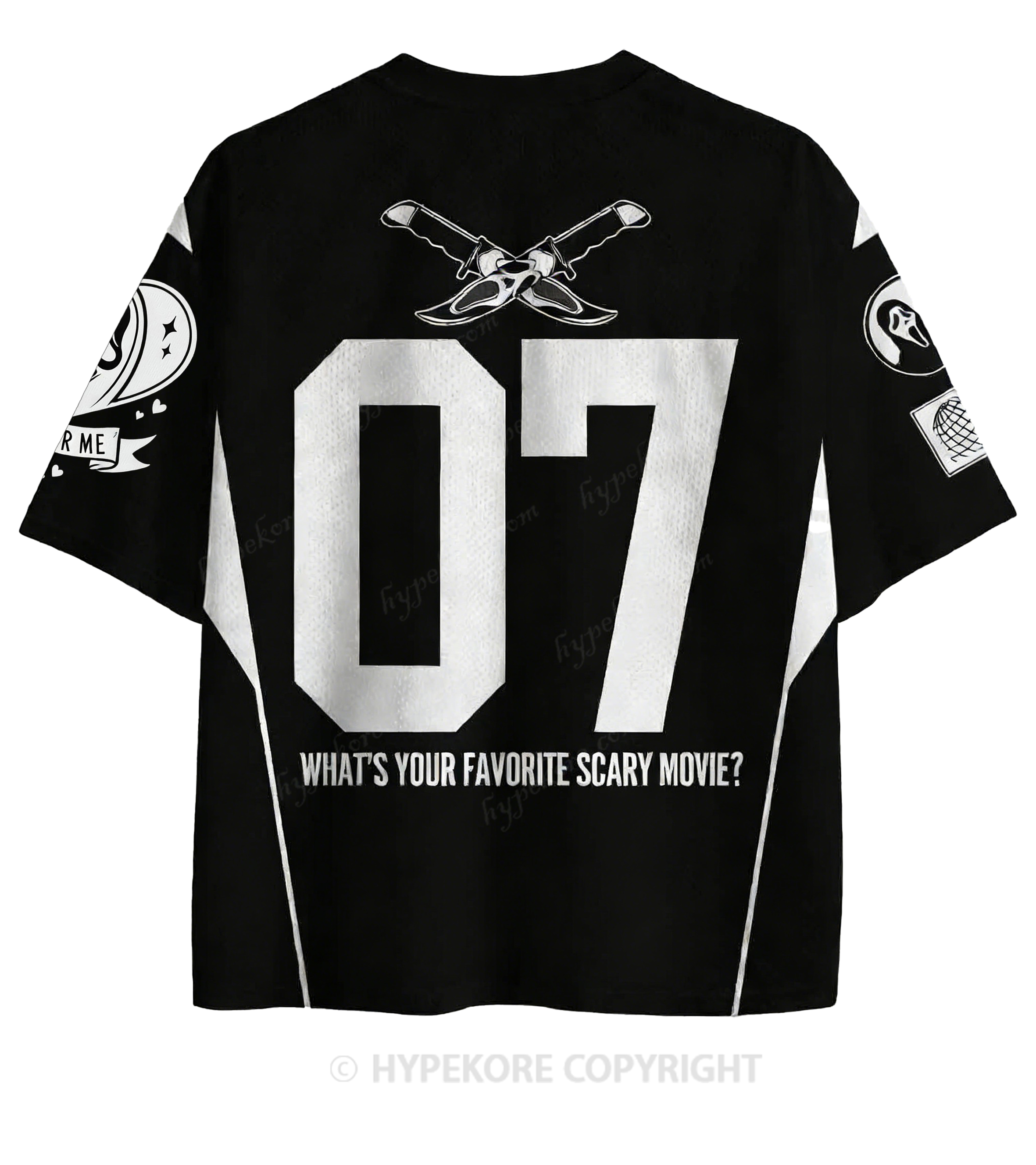 Halloween Custom Black Horror Club Y2K Sport Jersey Shirts