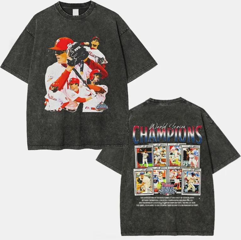 T-Shirt PHILLIES Graphic Unisex-Adult Ultra Cotton Washed | TIDESENCE