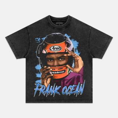 Unisex-Adult Ultra Cotton Washed T-Shirt Graphic FRANK OCEAN TEE 