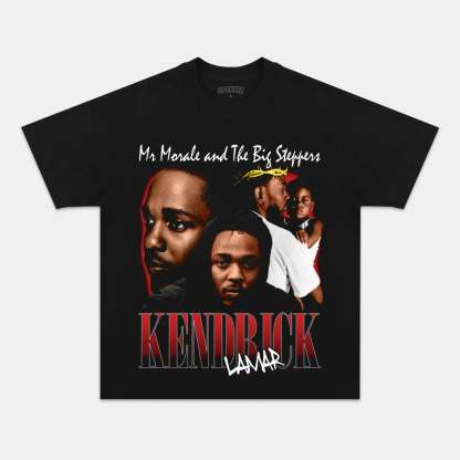 Unisex-Adult Ultra Cotton Washed T-Shirt Graphic KENDRICK LAMAR TEE 