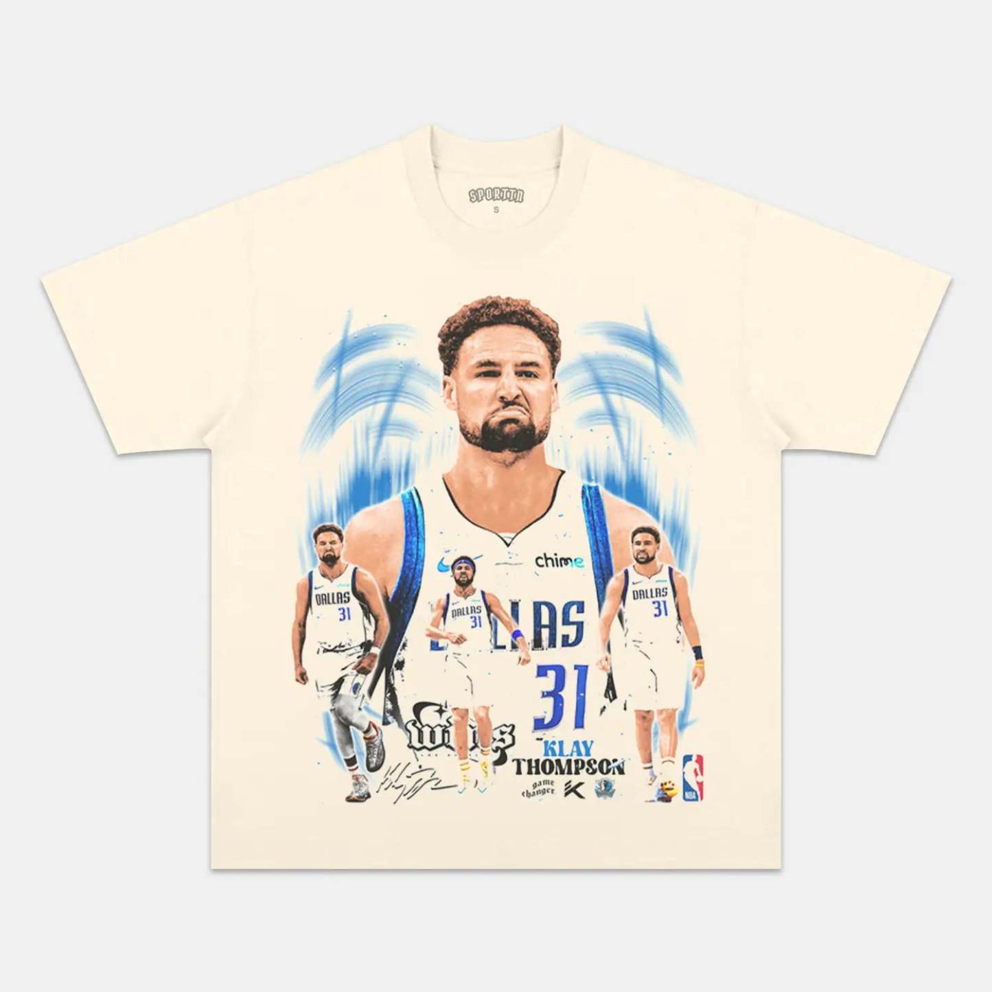Unisex-Adult Ultra Cotton Washed T-Shirt Graphic KLAY THOMPSON MAVS TEE