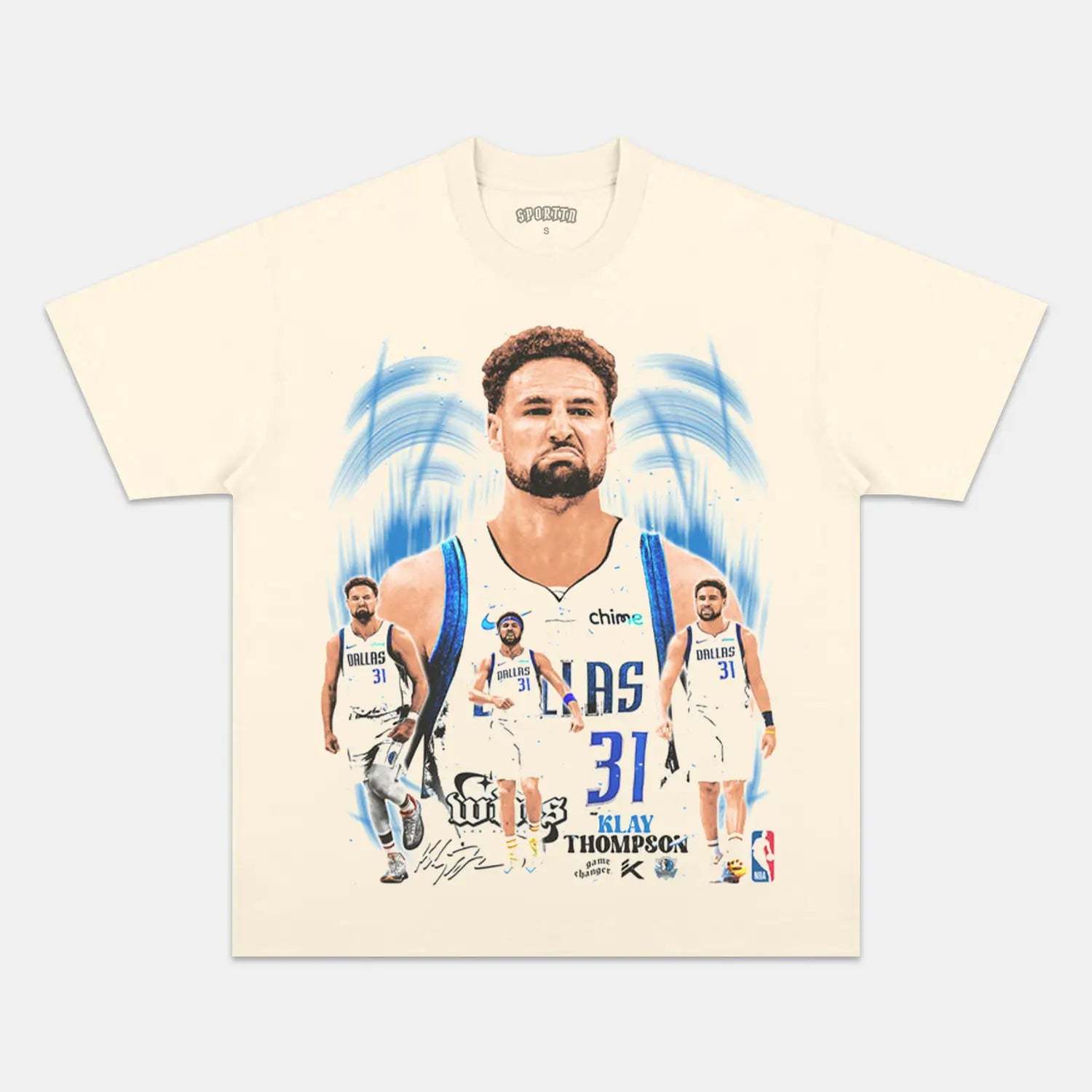 Unisex-Adult Ultra Cotton Washed T-Shirt Graphic KLAY THOMPSON MAVS TEE