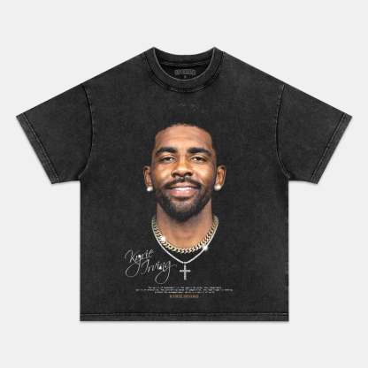 Unisex-Adult Ultra Cotton Washed T-Shirt Graphic  KYRIE IRVING V6 VINTAGE TEE 