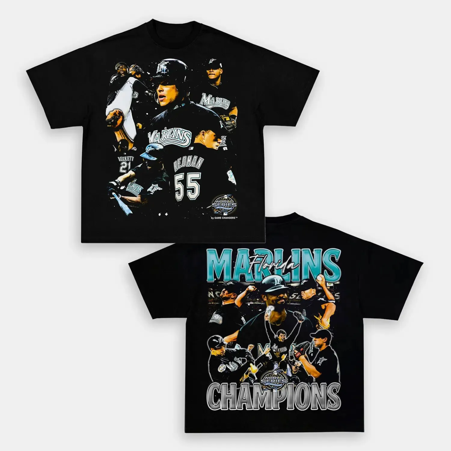 T-Shirt 2003 WORLD SERIES CHAMPS MARLINS TEE Cotton Washed | TIDESENCE