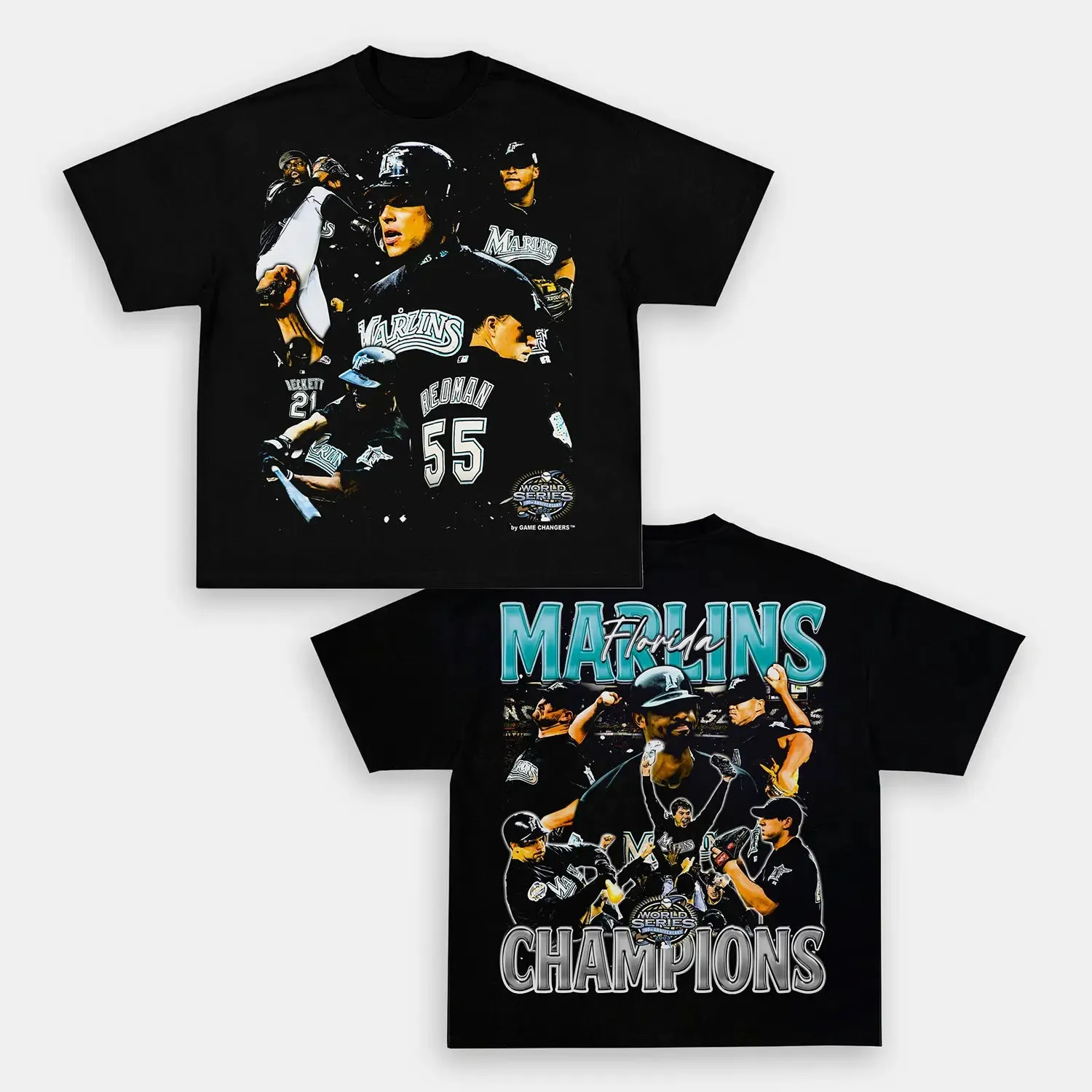 T-Shirt 2003 WORLD SERIES CHAMPS MARLINS TEE Cotton Washed | TIDESENCE