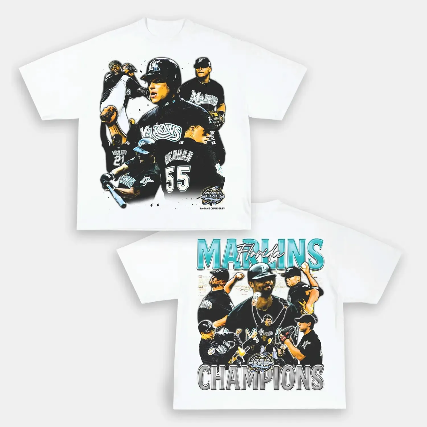 T-Shirt 2003 WORLD SERIES CHAMPS MARLINS TEE Cotton Washed | TIDESENCE