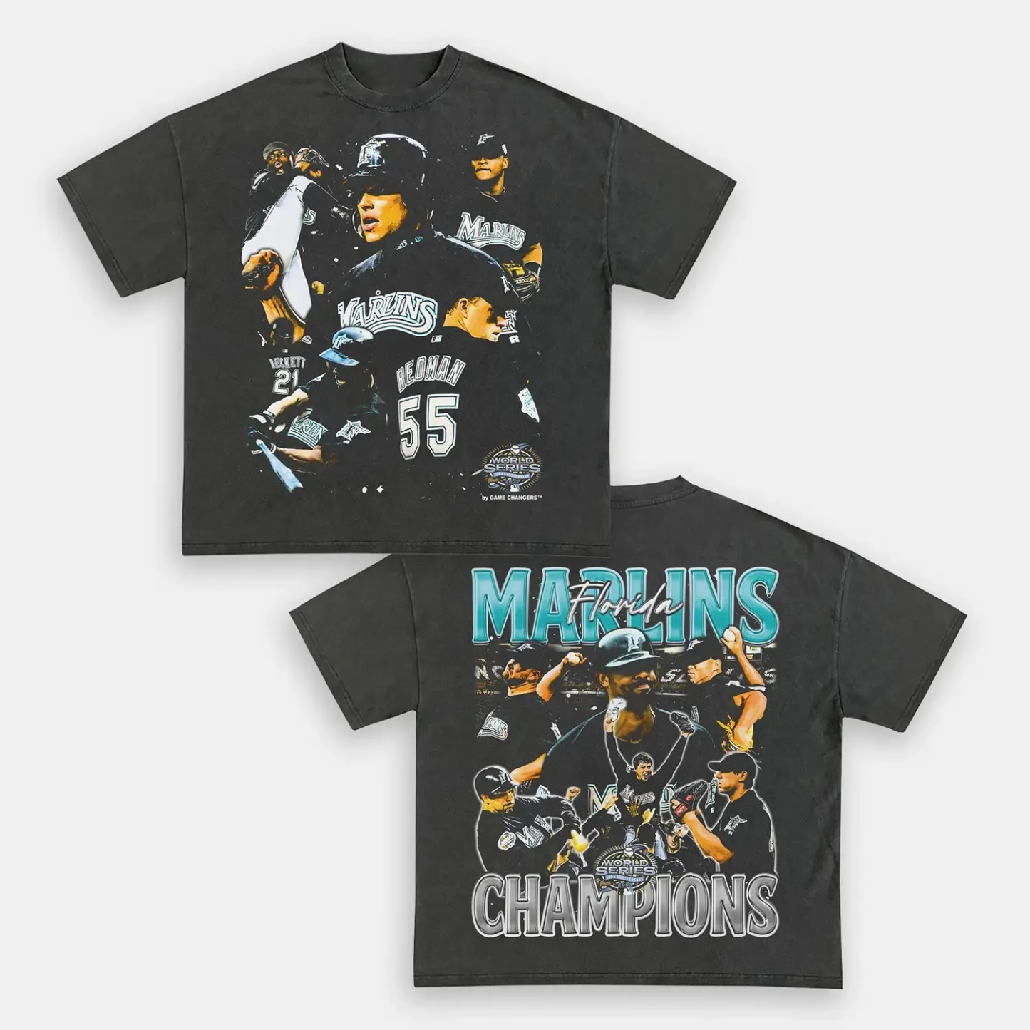 T-Shirt 2003 WORLD SERIES CHAMPS MARLINS TEE Cotton Washed | TIDESENCE
