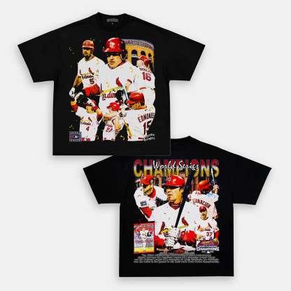 Unisex-Adult Ultra Cotton Washed T-Shirt Graphic 2006 WORLD SERIES CHAMPS - CARDINALS TEE 